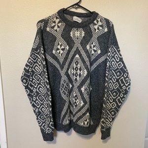 Vintage J. J. Cochran Patterned Sweater
